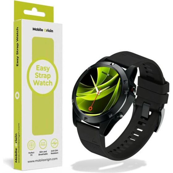 Mobile Origin Easy Strap Watch 20mm Black - (MO-ES20-BLK)
