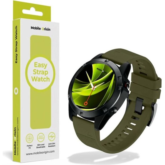 Mobile Origin Easy Strap Watch 20mm Dark Green - (MO-ES20-DGRN)