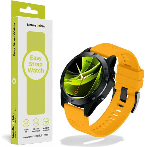 Mobile Origin Easy Strap Watch 20mm Yellow - (MO-ES20-YLW)