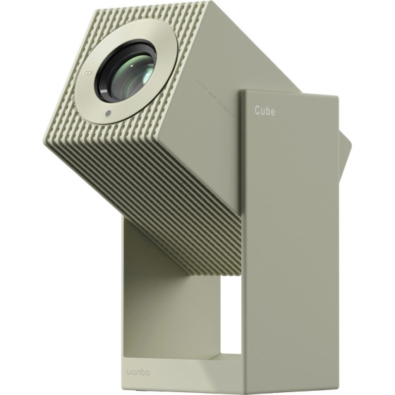 Projector | 500 ANSI, Android Tv 11, Gimbal - (WANBO Cube 2 Pro GREEN)