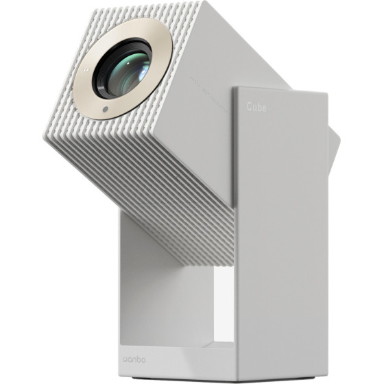 Projector | 500 ANSI, Android Tv 11, Gimbal - (WANBO Cube 2 Pro WHITE)