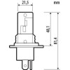 Lampa - Led ����� ����������� Halo Venus Series H4 / H19 12V 21W Quick-Fit - ������ ������������, Fanless Technology - 1 ���. (L5767.1) - (57671)