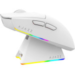 Ajazz AJ139 V2 Mc - Wireless Gaming Mouse - 1K, Magnetic Charging Dock, White - (AJ139-V2-MC-WH)
