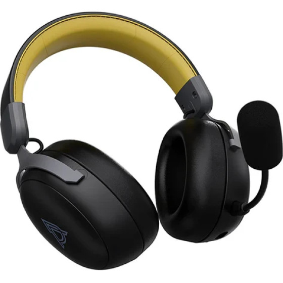Ajazz Wireless Gaming Headphones - AHM08 Max Black, Gray, Yellow - Bluetooth , 2.4G - (AJ-AHM08MAX-BGY)