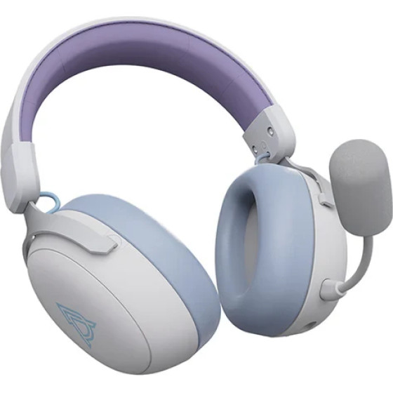 Ajazz Wireless Gaming Headphones - AHM08 Max Purple, White, Blue - Bluetooth , 2.4G - (AJ-AHM08MAX-PWB)