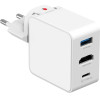 4sMarts Flex Adapter Travel Charger Hub 65W Gan USB-C/USB-A/Hdmi White - (541711)