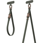 Moshi 2-in-1 Wrist & Body Strap With Adapter - Eco Leather Phone Lanyard (Moss Green) - (99M2252615)