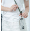 Moshi 2-in-1 Wrist & Body Strap With Adapter - Eco Leather Phone Lanyard (Moss Green) - (99M2252615)
