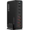 Wozinsky 240W Gan QC3 Charging Station - Black - (WSL-240)