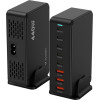 Wozinsky 440W Gan QC3 Charging Station - Black - (WSL-440)