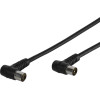Vivanco Antenna Cable Angle Connectors 90dB 3m Black - (VANCABMF30090K)