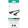 Vivanco Antenna Cable Angle Connectors 90dB 3m Black - (VANCABMF30090K)