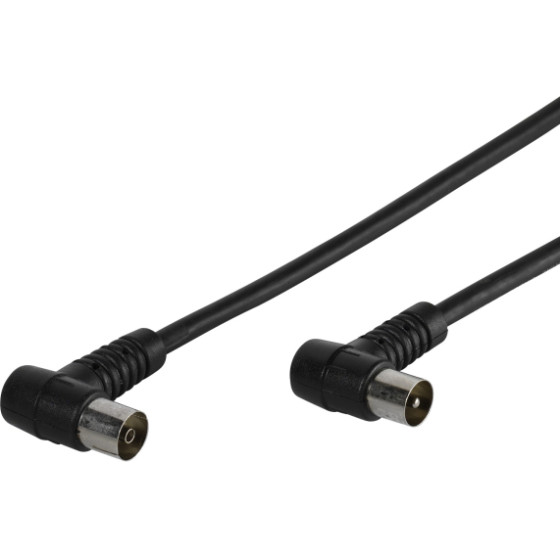 Vivanco Antenna Cable Angle Connectors 90dB 3m Black - (VANCABMF30090K)
