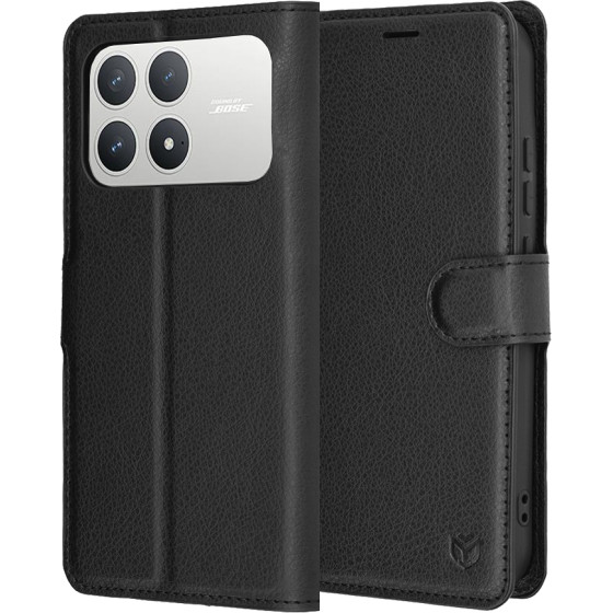 Techsuit - Leather Folio - Xiaomi Poco F8 Pro - Black