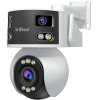 SriHome 8MP Hd MULTI-Lens Super Wide Anlge Panoramic Ptz Outdoor Camera - (SH055B)