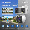 SriHome 8MP Hd MULTI-Lens Super Wide Anlge Panoramic Ptz Outdoor Camera - (SH055B)
