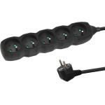 Esperanza Power Strip 5GN/3M Black - (ELK208K)