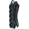 Esperanza Power Strip 5GN/3M Black - (ELK208K)
