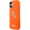 Guess Iml 4G Script Metal Logo Case For Iphone 17 Orange - (GUHCP17S5HC4MLSO)