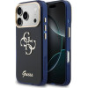 Guess Iml 4G Script Metal Logo Case For Iphone 17 Pro Max Blue - (GUHCP17X5HC4MLSB)