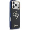 Guess Iml 4G Script Metal Logo Case For Iphone 17 Pro Max Blue - (GUHCP17X5HC4MLSB)