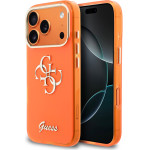 Guess Iml 4G Script Metal Logo Case For Iphone 17 Pro Orange - (GUHCP17L5HC4MLSO)