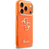 Guess Iml 4G Script Metal Logo Case For Iphone 17 Pro Orange - (GUHCP17L5HC4MLSO)