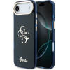 Guess Iml 4G Script Metal Logo Case For Iphone Air Blue - (GUHCP17M5HC4MLSB)