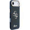 Guess Iml 4G Script Metal Logo Case For Iphone Air Blue - (GUHCP17M5HC4MLSB)