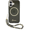 Guess Iml Glitter Script Strap Magsafe Case For Iphone 17 Black - (GUHMP17S5HTGSMSK)