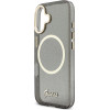 Guess Iml Glitter Script Strap Magsafe Case For Iphone 17 Black - (GUHMP17S5HTGSMSK)