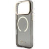 Guess Iml Glitter Script Strap Magsafe Case For Iphone 17 Pro Max Black - (GUHMP17X5HTGSMSK)