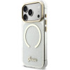 Guess Iml Glitter Script Strap Magsafe Case For Iphone 17 Pro Transparent - (GUHMP17L5HTGSMSH)