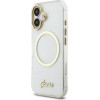 Guess Iml Glitter Script Strap Magsafe Case For Iphone 17 Transparent - (GUHMP17S5HTGSMSH)