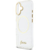 Guess Iml Glitter Script Strap Magsafe Case For Iphone 17 Transparent - (GUHMP17S5HTGSMSH)