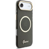 Guess Iml Glitter Script Strap Magsafe Case For Iphone Air Black - (GUHMP17M5HTGSMSK)