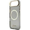 Guess Iml Glitter Script Strap Magsafe Case For Iphone Air Black - (GUHMP17M5HTGSMSK)