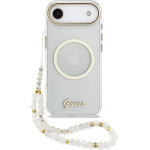 Guess Iml Glitter Script Strap Magsafe Case For Iphone Air Transparent - (GUHMP17M5HTGSMSH)
