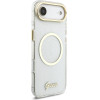 Guess Iml Glitter Script Strap Magsafe Case For Iphone Air Transparent - (GUHMP17M5HTGSMSH)