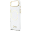Guess Iml Glitter Script Strap Magsafe Case For Iphone Air Transparent - (GUHMP17M5HTGSMSH)