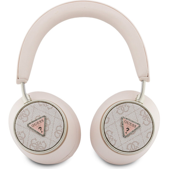 Guess Pu 4G Triangle Logo Enc Wireless Headphone Pink - (GUBHC15P4MRCTP)