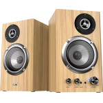 Genius Speakers 2.0 - SP-HF1812BT - 50W RMS, Bluetooth 5.3, Pine Wood - (GENIUS-SP-HF1812BT-PINE)