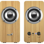 Genius Speakers 2.0 - SP-HF400 - 10W RMS, Pine Wood - (GENIUS-SP-HF400-PINE)