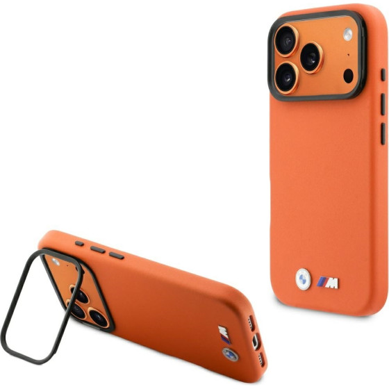 BMW Case M Metal Logo Magsafe For Iphone 17 Pro Max Orange - (BMHMP17X25PFWKCKO)