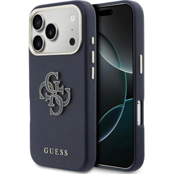 Guess Case Fw Resin Logo For Iphone 17 Pro Max Blue - (GUHCP17X5PS4RGGB)