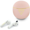 Guess Tws Earphones Gold Line Triangle Pink - (GUTWSA15HETP)