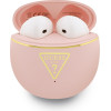 Guess Tws Earphones Gold Line Triangle Pink - (GUTWSA15HETP)