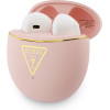 Guess Tws Earphones Gold Line Triangle Pink - (GUTWSA15HETP)
