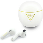 Guess Tws Earphones Gold Line Triangle White - (GUTWSA15HETH)