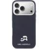 Karl Lagerfeld Case Karl & Choupette Head Pins Saffiano Magsafe For Iphone 17 Pro Blue - (KLHMP17L6PFKCLB)